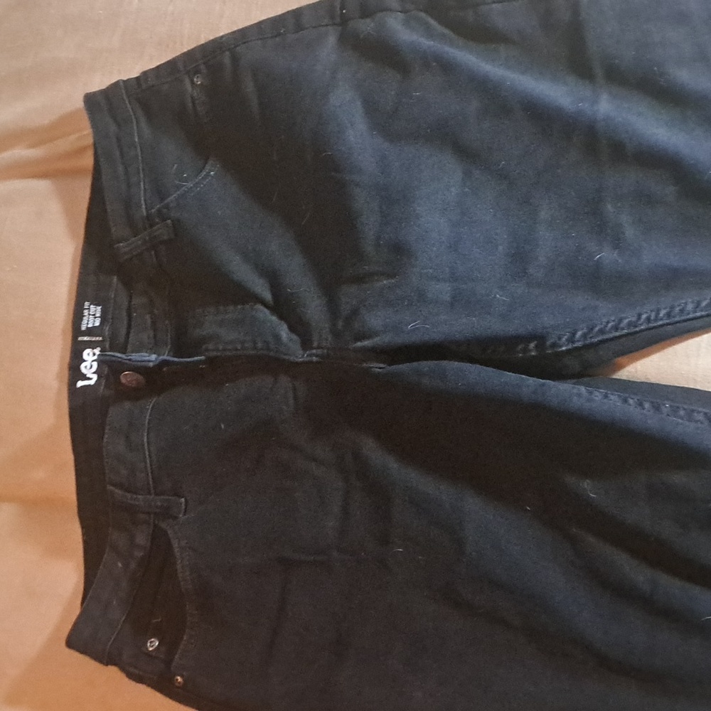 Lee brand black jeans, size 14p